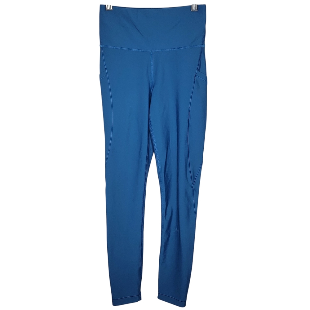 Athleta Interval Stash 7/8‎ Tight Leggings Blue Women's 2XS Athletic